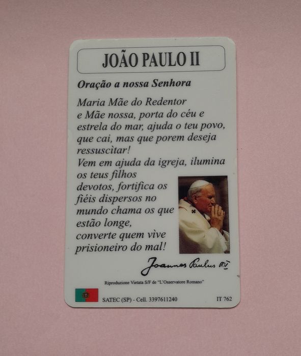 João Paulo II - Oração a nossa Senhora