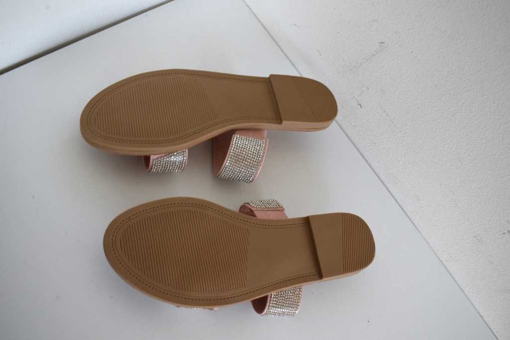 JustFab klapki pudrowy róż buty 37 ,5