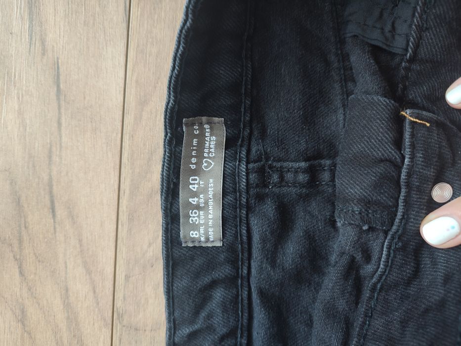 Spódnica mini czarna jeansowa