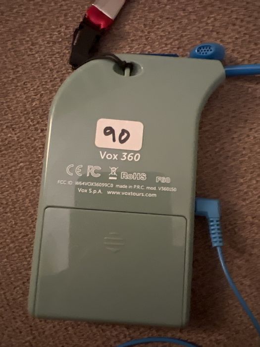 VOX 360 - Recetor Audio para Tours / Visitas Guiadas | Com Auscultador