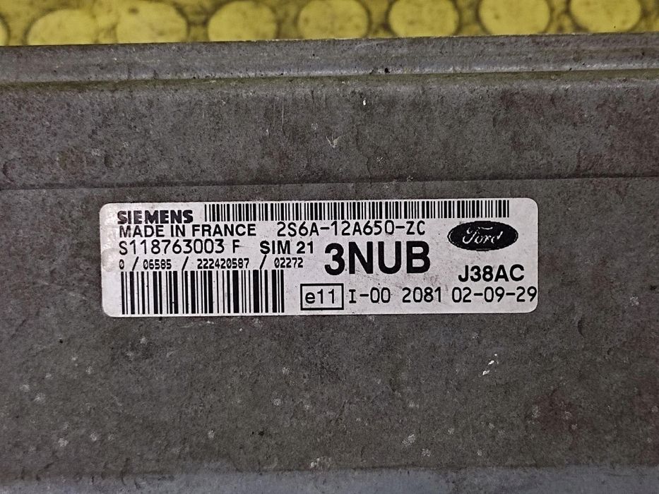 ford fiesta sterownik silnika 2s6a12a650zc