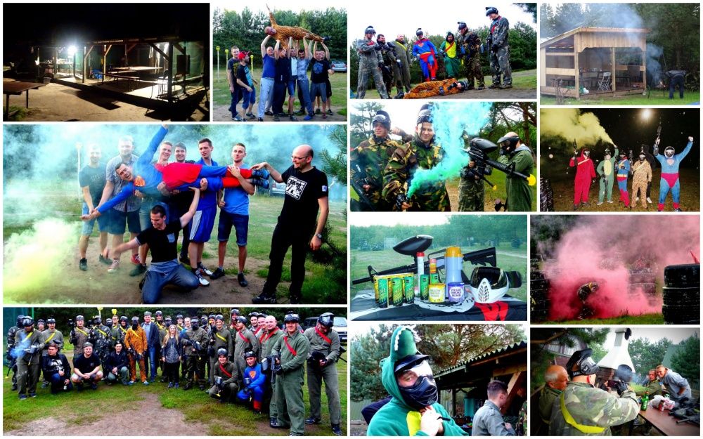 PAINTBALL Bydgoszcz Fordon wieczór kawalerski urodziny z noclegiem