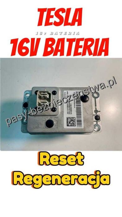 TESLA Naprawa odblokowanie regeneracja baterii 16V crash-data Reset sterownika airbag SRS