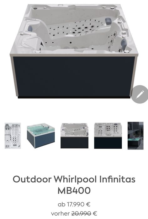 Jacuzzi ogrodowe Made in Germany Infinitas MB 400 normalna cena82600zł
