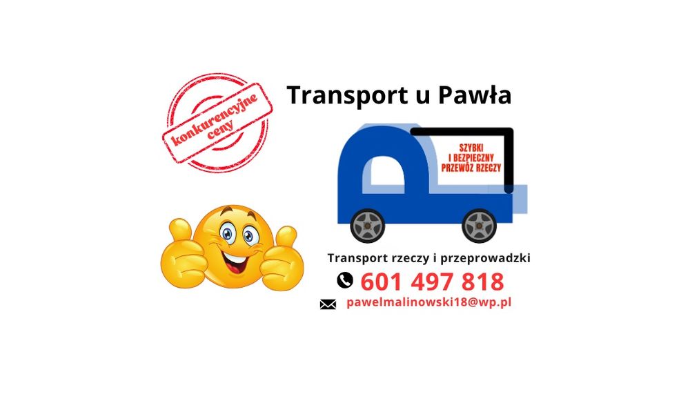 Przeprowadzki/Transport/Sprzątanie/pszok wywóz