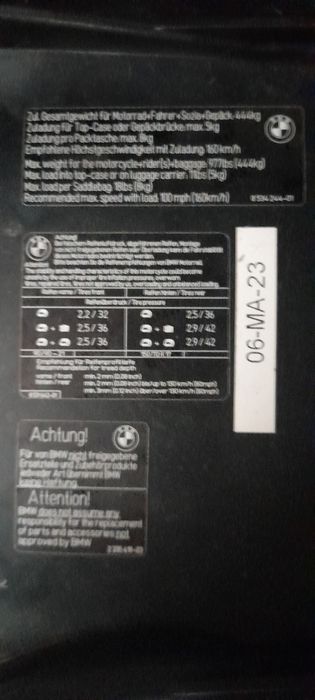 Banco original BMW F 700 GS