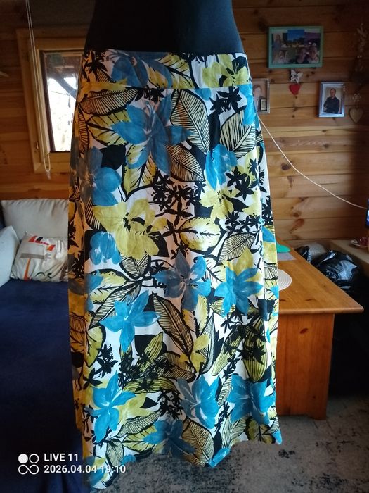 Sukienka damska długa, rozmiar S, pas 38 cm