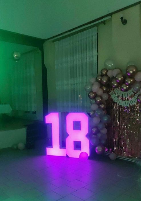 Cyfra led 18 Wynajem NA URODZINY
