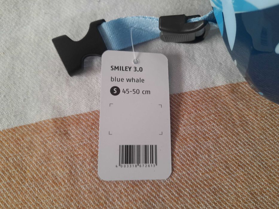 Kask rowerowy dziecięcy Abus Smiley 3.0 Blue Whale S 45-50cm
