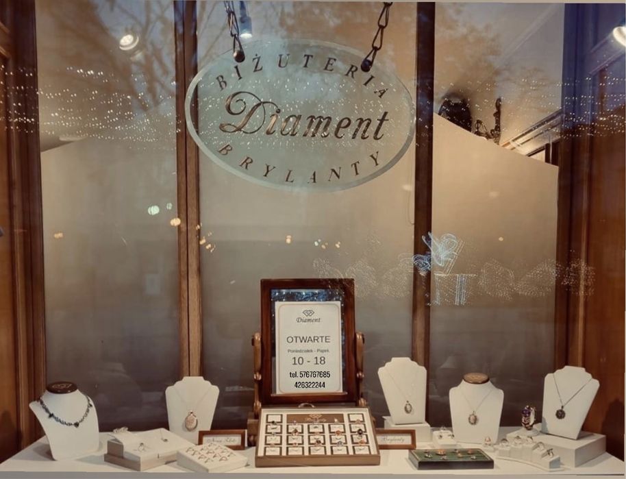 Pierścionek z brylantami- 1 ct, białe złoto, Diament, Piotrkowska 76