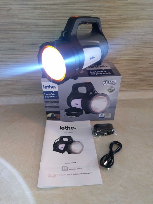 OKAZJA Latarka akumulatorowa szperacz Usb pasek powerbank Wysyłam