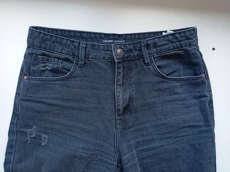 Czarne spodnie Denim Cropp