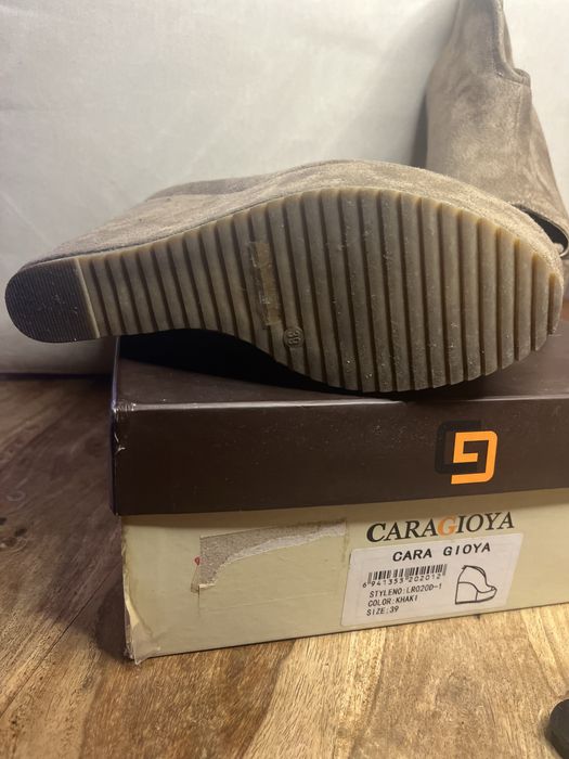 Sapato plataforma Camurça