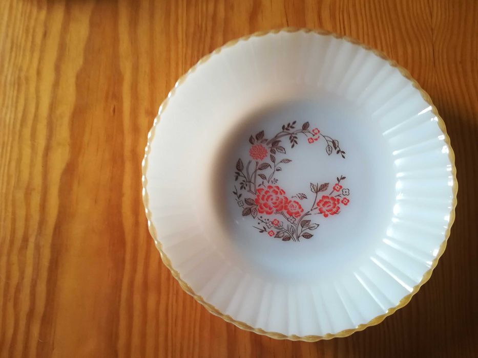 Serviço Mesa (60pçs) Vintage Pirex: Pratos, Chávenas Chá Termocrisa