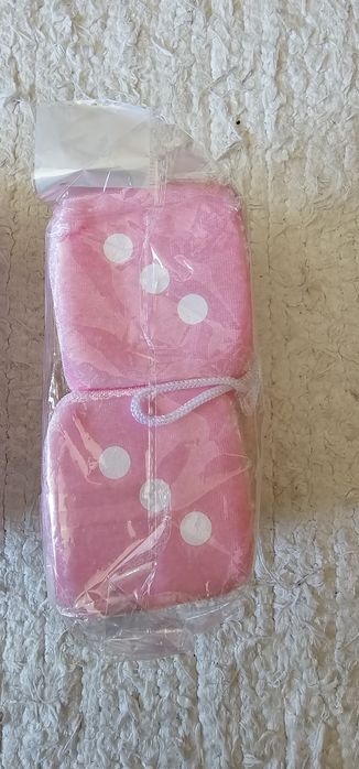 Dados peluche para carro, decoração