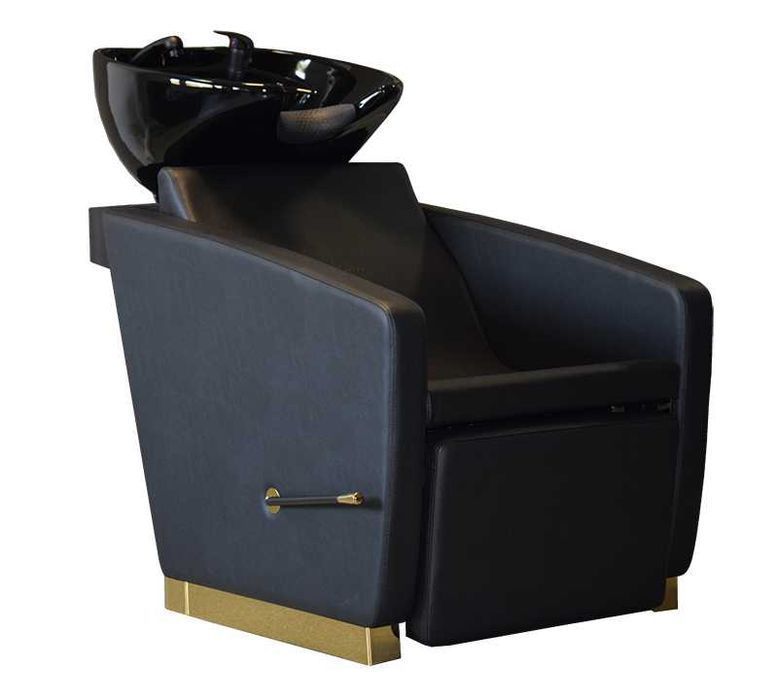 PROMOCJA Myjnia fryzjerska Vasto - złota - meble fryzjerskie