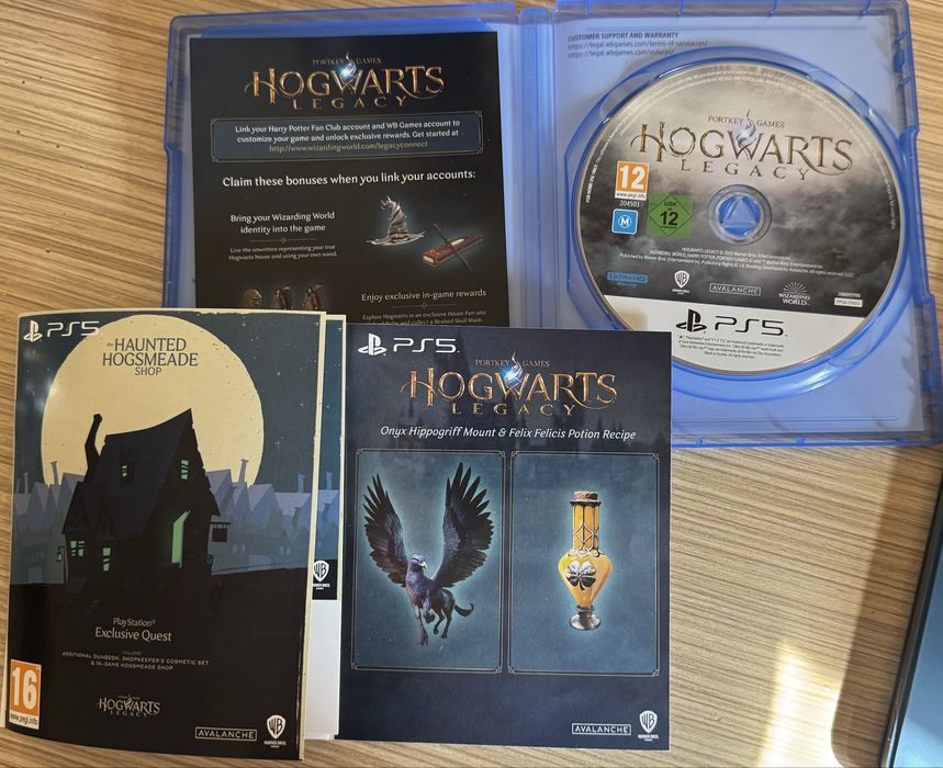 Hogwarts Legacy для PS 5 з двома ваучер-кодами (Exclusive Quest та …