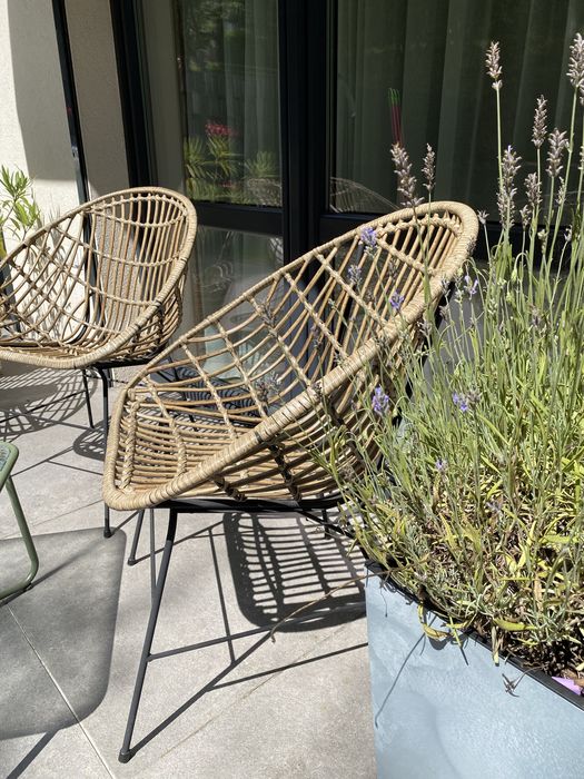 Krzesło fotele tarasowe Jysk zestaw