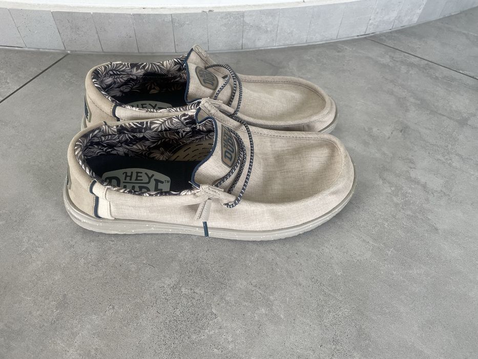 Nowe lekkie buty mokasyny Hey DUDE roz. 44 palmy
