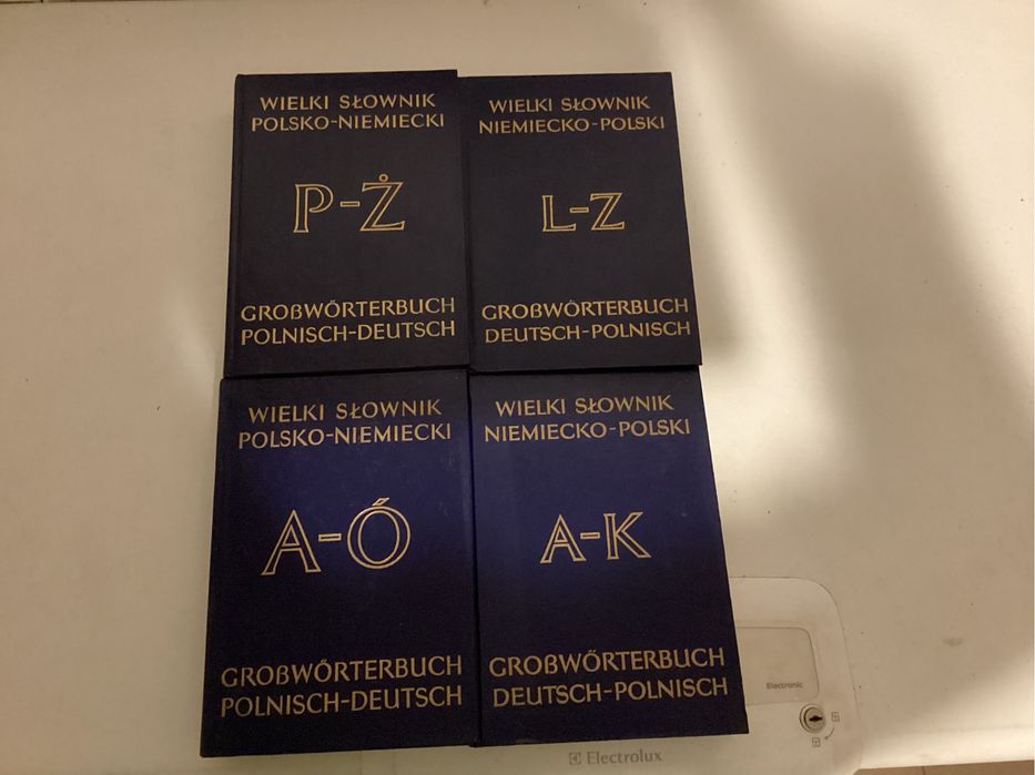 WIELKI Słownik POLSKO-Niemiecki i Niemiecko Polski-twarda Płócienna  oprawa