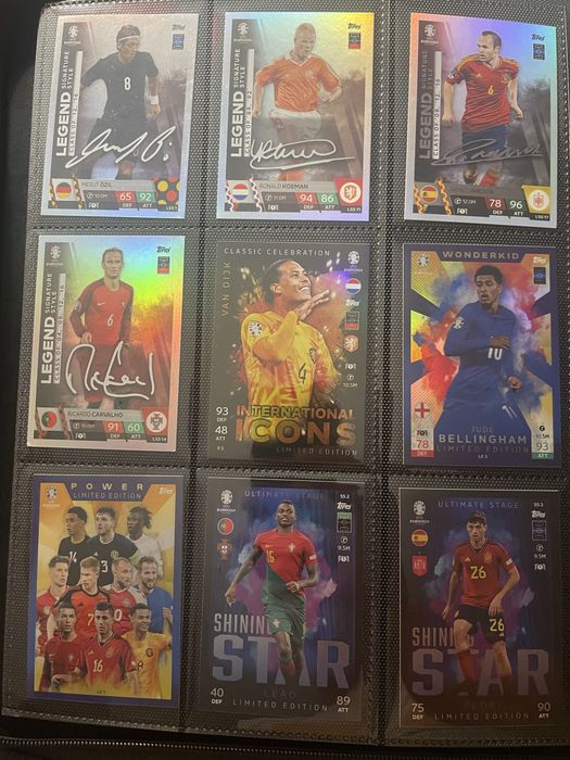 Cartas /cromos futebol