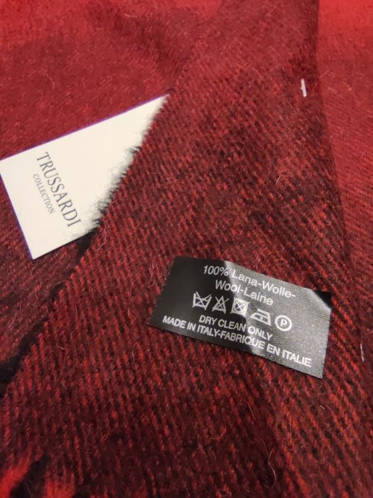 Wełniany (100% wool) szalik Trussardi w ombre kolorach.Nowy100złTANIEJ