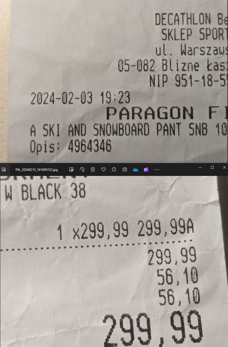 Spodnie snowboardowe damskie Dreamscape SNB 100 JAK NOWE