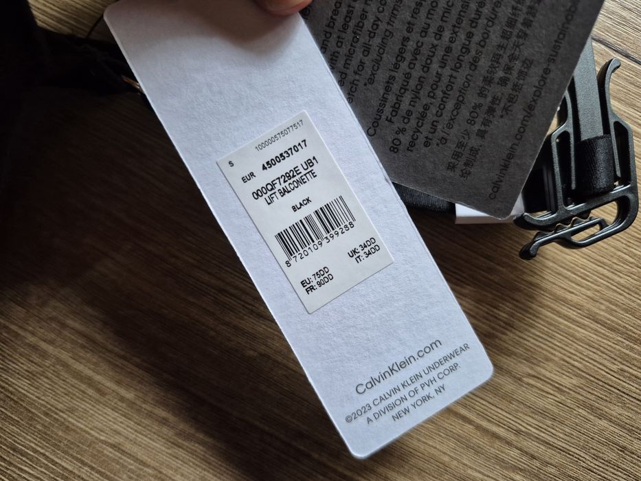 Biustonosz Stanik Damski Calvin Klein 75 DD