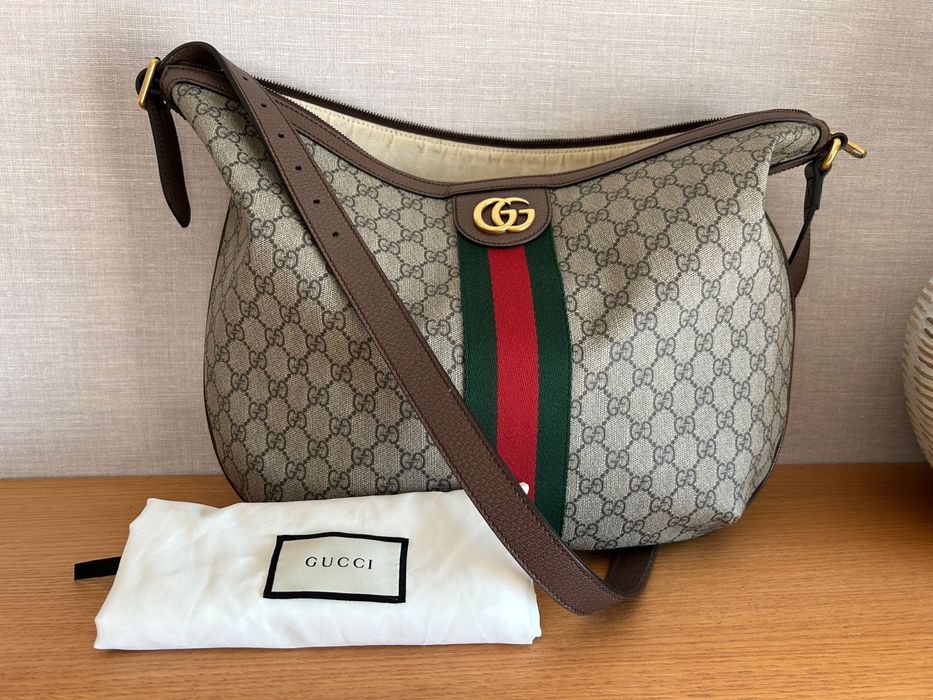 Mala Gucci Ophidia GG Supreme Canvas/Pele (ver fotos e texto)