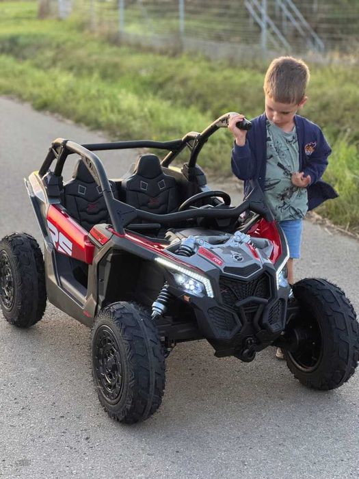 Buggy CAN-AM Maverick 3  DELUXE Czerwony + POMPOWANE KOŁA