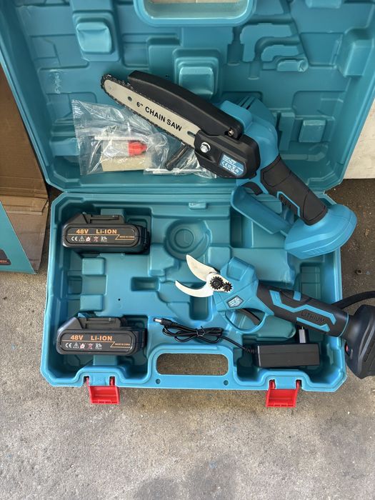 Mini serra e tesoura a bateria