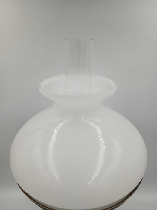 Lampa stołowa z PRL dwa klosze sprawna