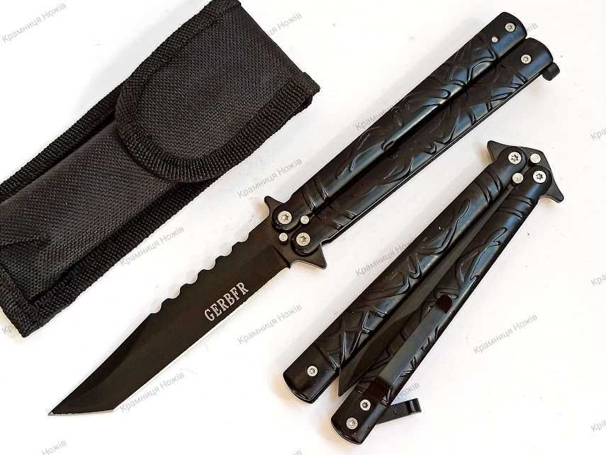 Складний ніж Бабочка Балісонг Танто GERBFR Нож бабочка + чехол