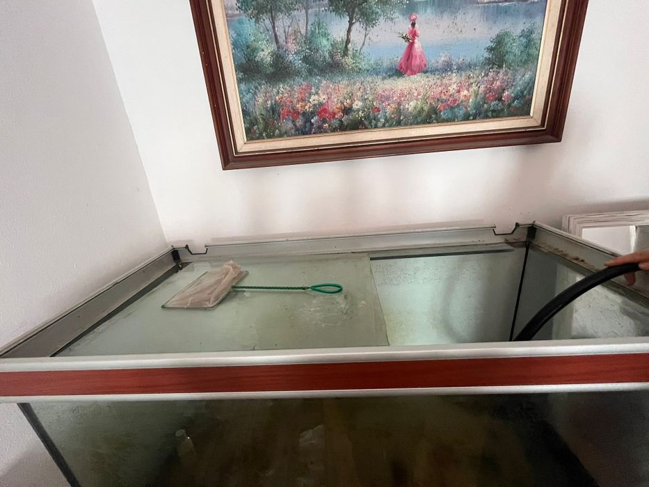 Aquário 500 litros + móvel em metal