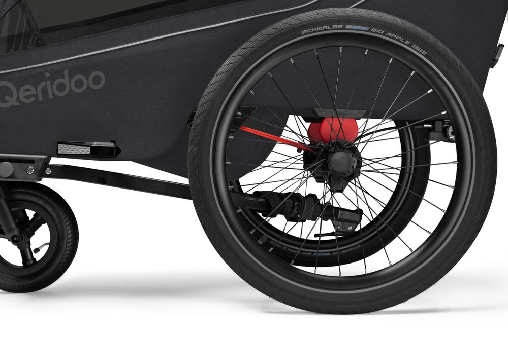 Qeridoo Kidgoo 1 wozek joggingowy pojedyncza przyczepka rowerowa