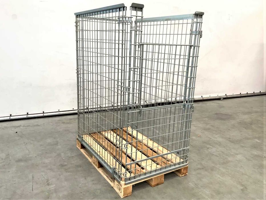 Kosz Siatkowy Nadstawka Gitterbox Regał Magazyn Transport Paleta Euro 120x80x150cm