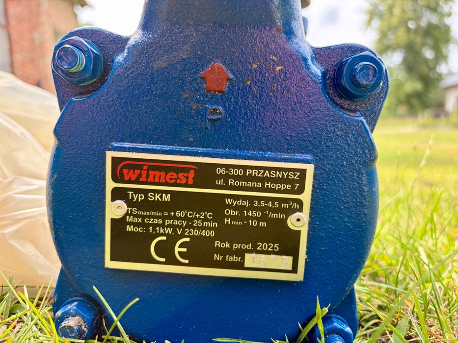 Pompa samozasysająca Wimest SKM-32 1,1 kW – gwarancja