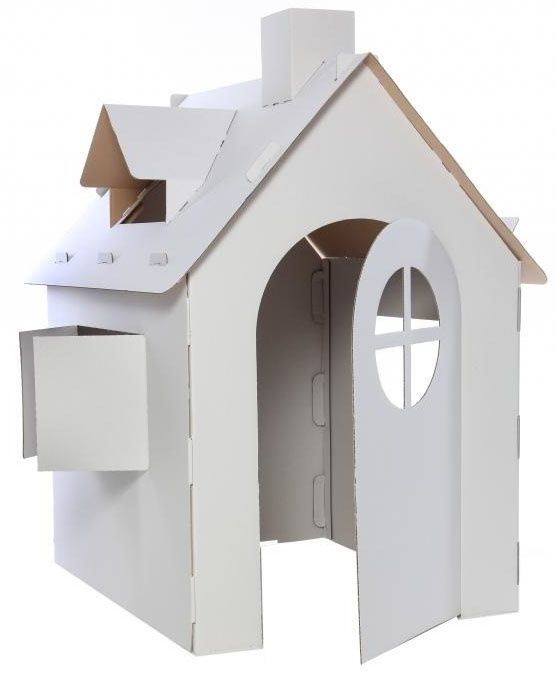 Домик картонный детский,  будинок дитячій для ігр та малювання.