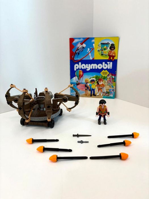 Playmobil Dragons, klocki Eret z czterema ognistymi strzałami balistycznymi 9249
