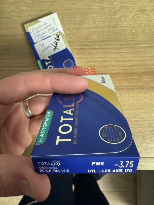 Контактні лінзи Alcon TOTAL 30 for Astigmatism