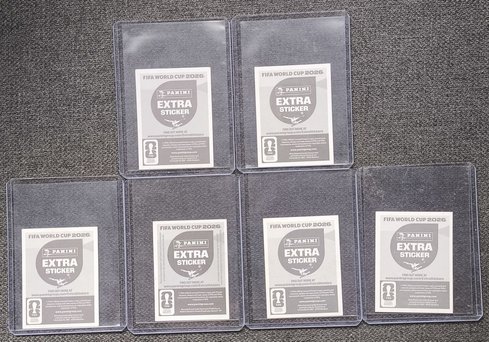 Lote Panini Extra Stickers World Cup 2026 | Ronaldo Ouro, Yamal Ouro, Messi, Mbappé