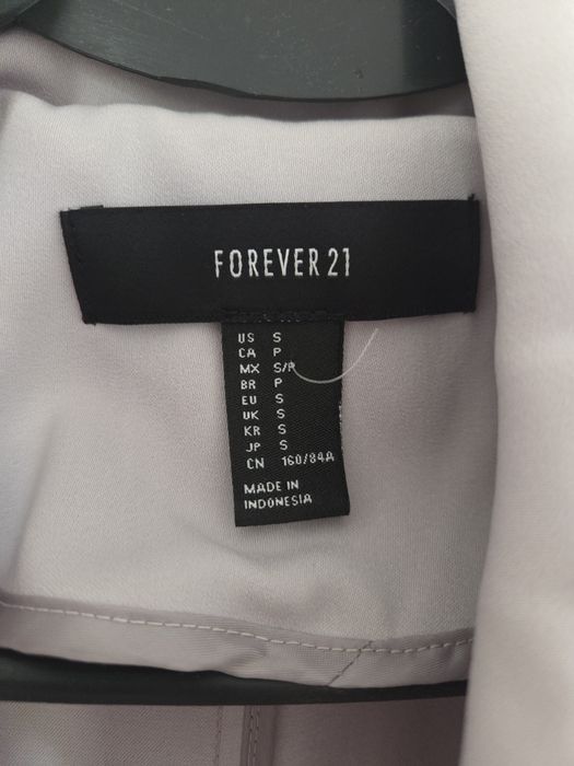 Damski, szary płaszcz Forever 21