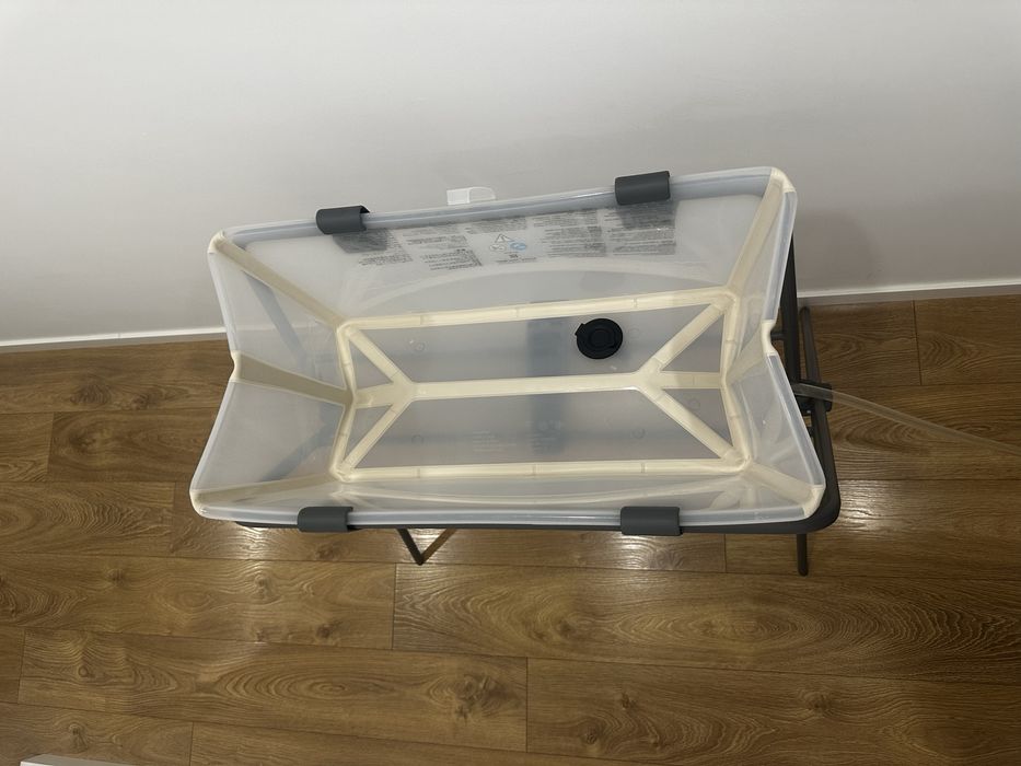 Pack Stokke Banheira Dobrável Flexi Bath Sandy Beige + Suporte