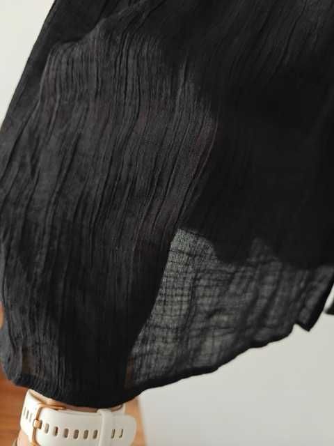 Czarna sukienka plażowa na lato S