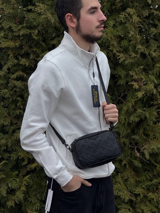 Сумка Louis Vuitton мужская черная барсетка Lv чоловіча Луи Витон