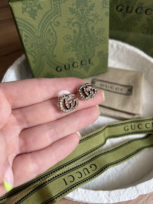 Kolczyki Gucci z krysztalami
