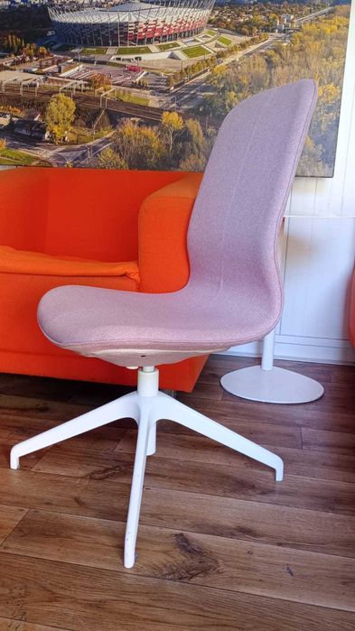 Krzesło konferencyjne obrotowe różowe krzesła fotele konferencyjne