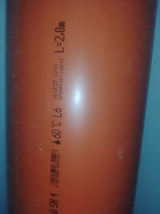 Rura kanalizacyjna zewnętrzna 160 2m nowa