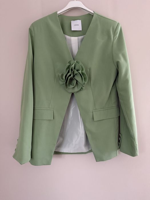 Garnitur zielony marynarka i spodnie