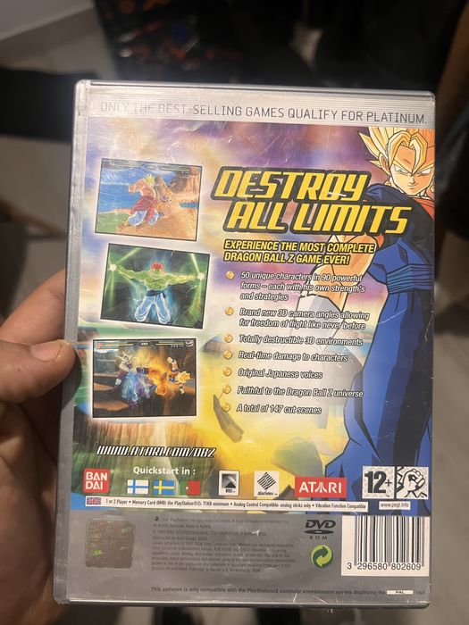 Ps2 com dois jogos e comando